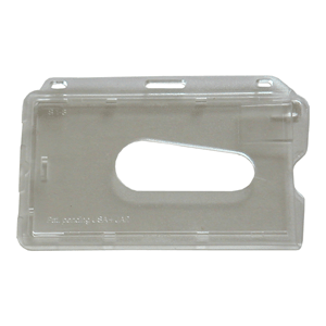 512132 Rigid landscape plastic card holder               Clear