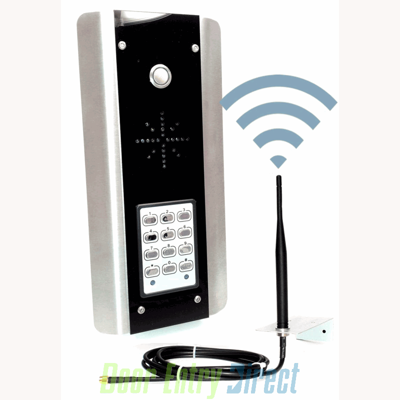 GSM-ABK 1 button GSM AES system panel with keypad - surface