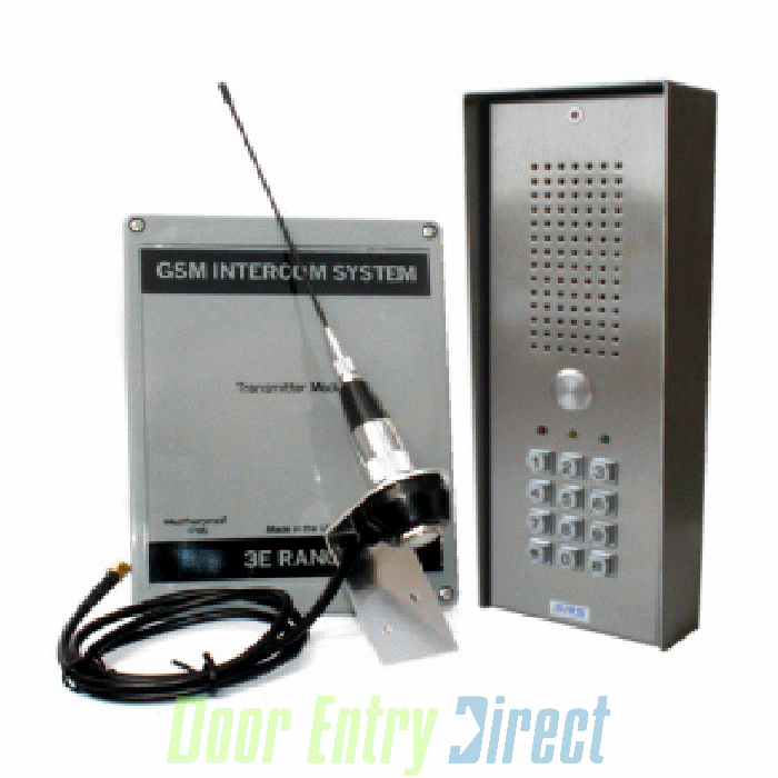 GSM3E-SK 1 button GSM intercom SRS stainless steel panel with keypad
