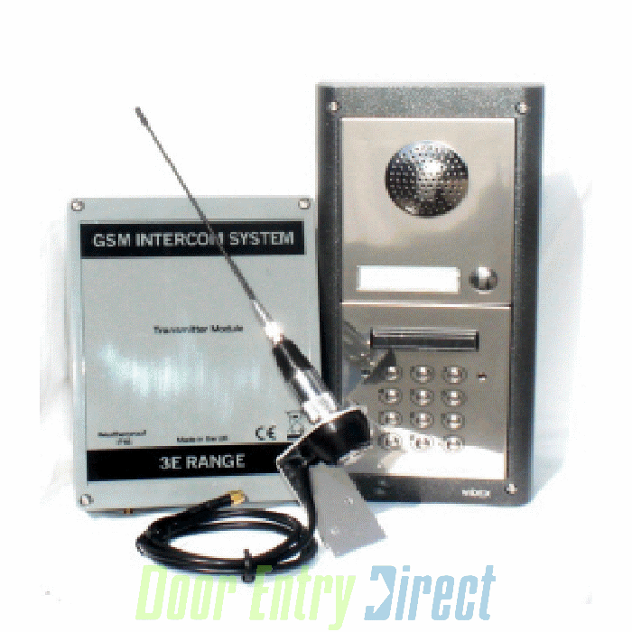 GSM3E-4VK 1 button GSM intercom Videx 4000 series panel with keypad
