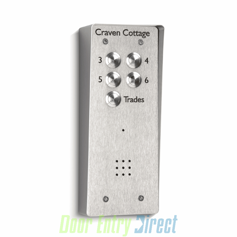 VRP5-S BELL - 05 call button surface audio entry VR s.steel panel