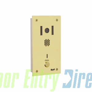 BPV/1 BPT       01 button, brass VR video intercom panel