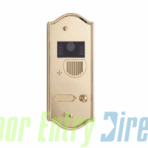 HPV/1OTPVD BPT       01 button Targa solid brass video entry panel