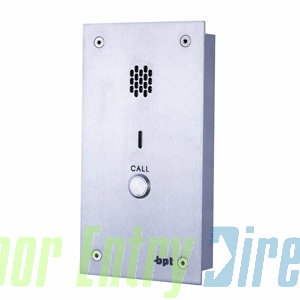 VRA300/1 BPT       01 button, s.steel Sys 300, VR audio entry panel