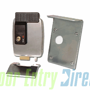 11823801 Cisa 80mm RH vertical electric gate lock, keyed   12v ac FL