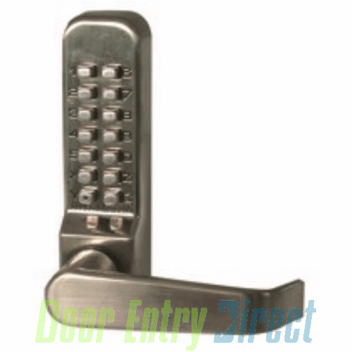 415SS Codelocks SS push button lever handle lock medium duty