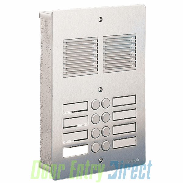 3001/N Comelit   1 way Flush-mounted aluminium entrance panel