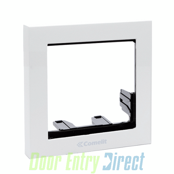 3311/1W iKall     1 Module Holder Frames with Cornices.   White