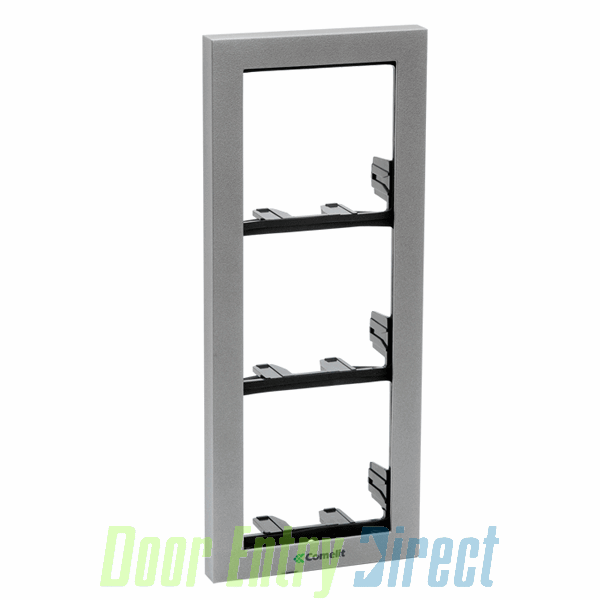 3311/3G iKall     3 Module Holder Frames with Cornices.   Grey