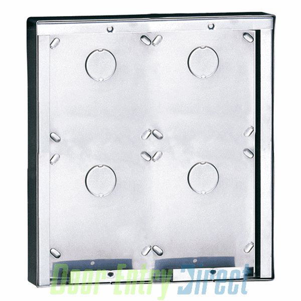 3316/4 Comelit   stainless steel surface mounted box for 4 modules