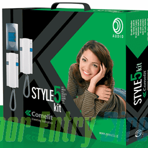 8272 Comelit   2 way STYLE KIT door entry kit with fl/surf. panel