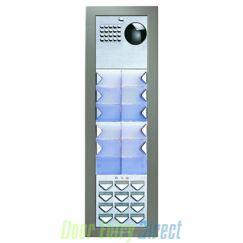 CPCFVK09 Comelit   Powercom 09 button, 2 wire colour video, keypad pa