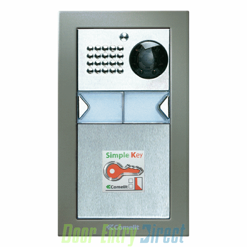 CPCFVP02 Comelit   Powercom 02 button, 2 wire colour video, prox pane