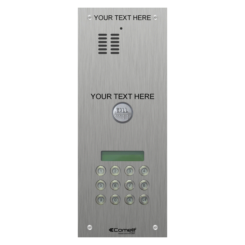 VK4101/0C-DDAB Comelit 1 button, DDA s.steel engravable iKall audio + 3188 