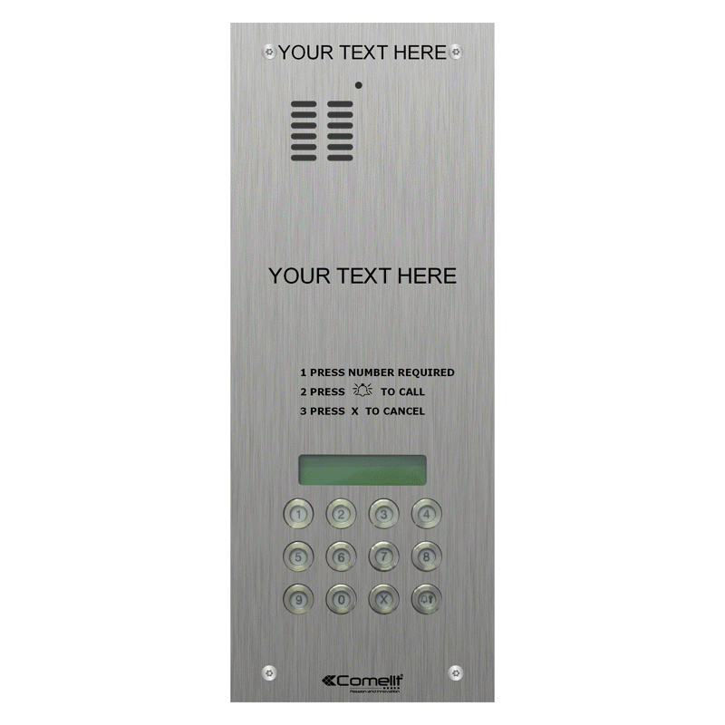 VK4199 Comelit DIGITAL CALL VR s.steel engravable iKall audio panel