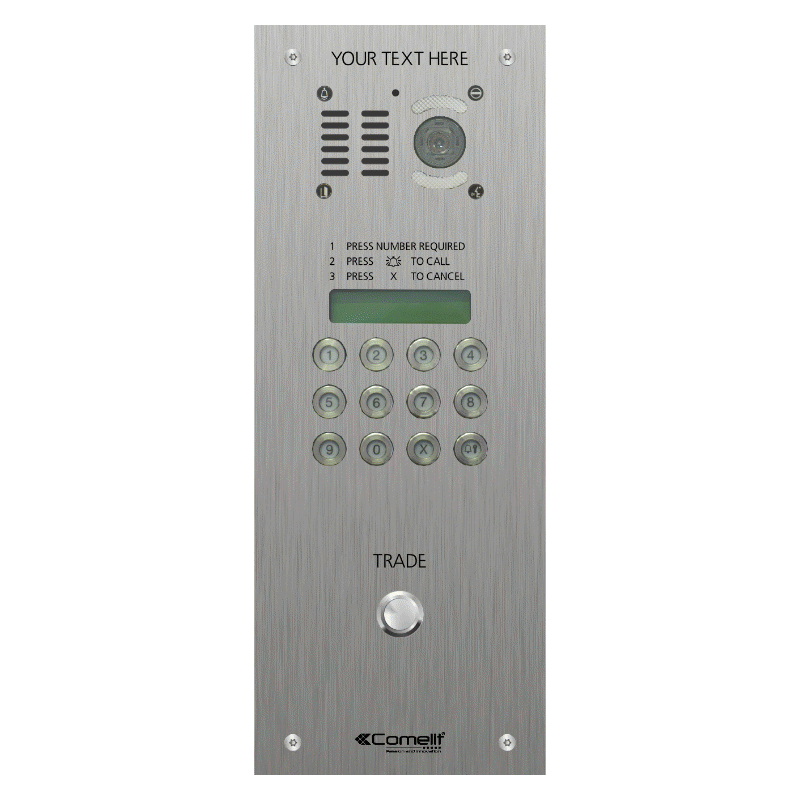 VK4599T Comelit DIGITAL CALL VR s.steel engravable iKall video panel