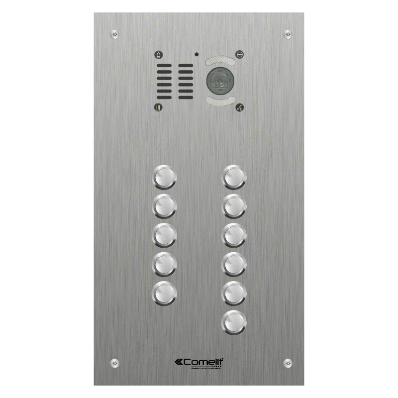 VK4611 Comelit 11 button, VR s.steel engravable iKall video panel