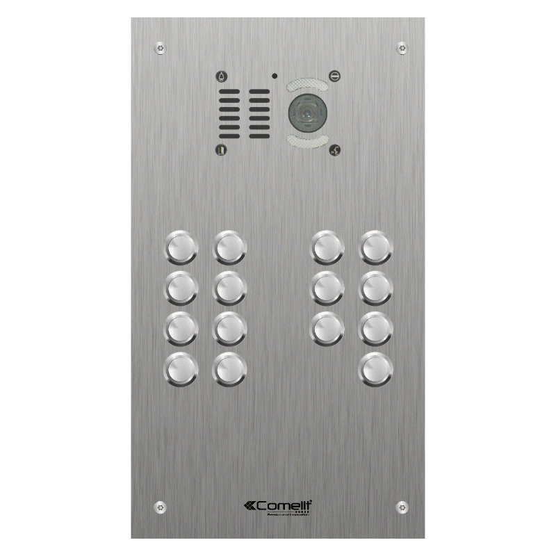 VK4615 Comelit 15 button, VR s.steel engravable iKall video panel