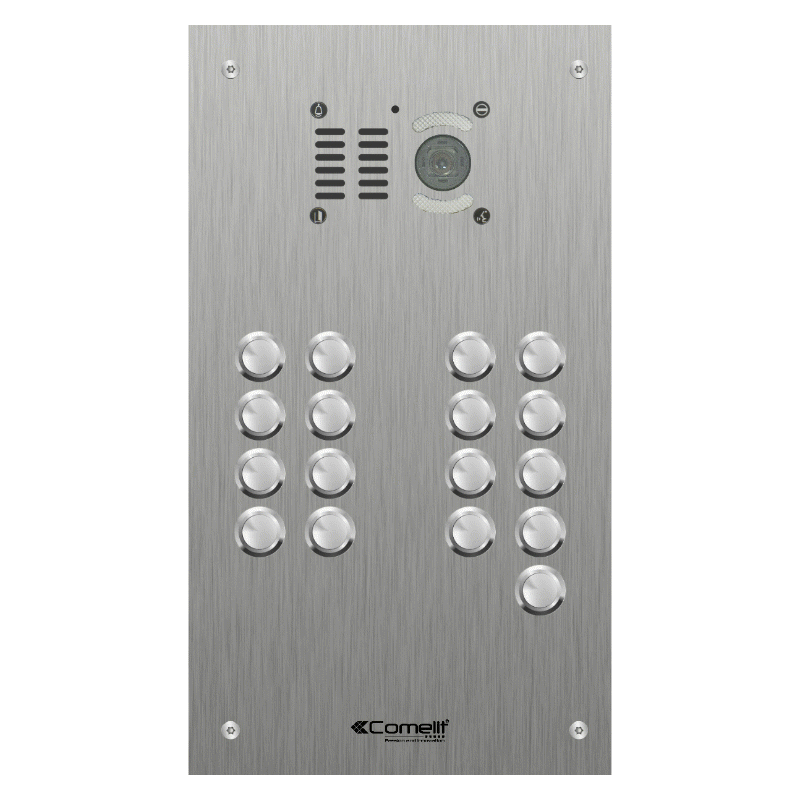 VK4617 Comelit 17 button, VR s.steel engravable iKall video panel