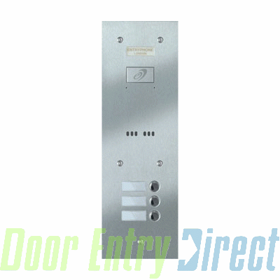 9200/A3-S 3 button stainless panel                          115mm wide