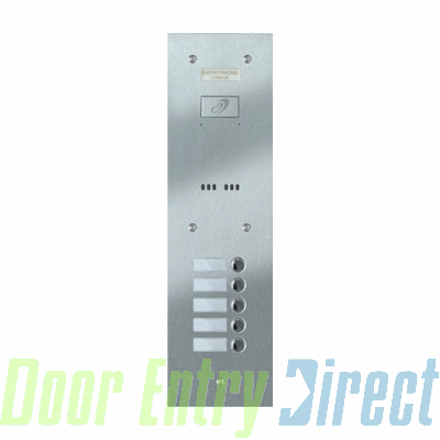 9200/A5-S 5 button stainless panel                          115mm wide