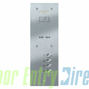 VRS/A4-S 4 button VR entrance panel - stainless steel      115mm wide
