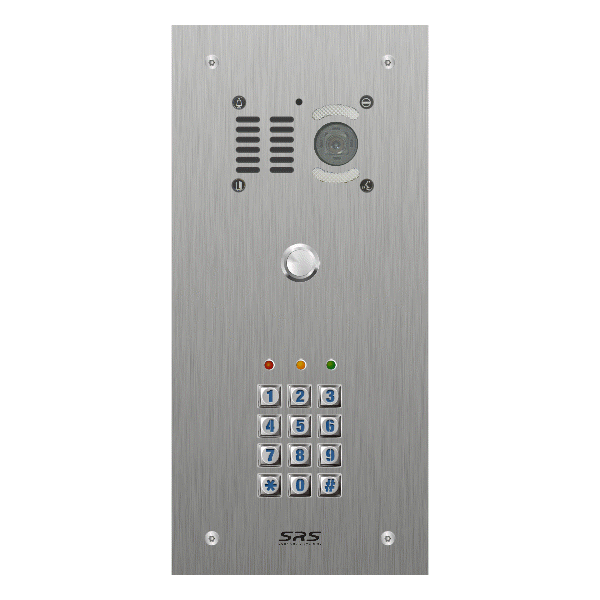 EK01V/S/F/05 Comelit   01 button, s.steel, video + keypad panel, flush