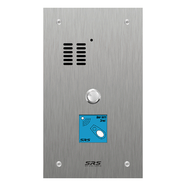 ES01A/S/F/08 Comelit   01 button, s.steel, audio + prox panel, flush
