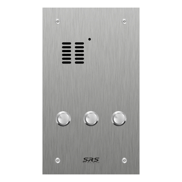 ES03A/S/F Comelit   3 way Stainless steel Flush Audio Panel 240x140