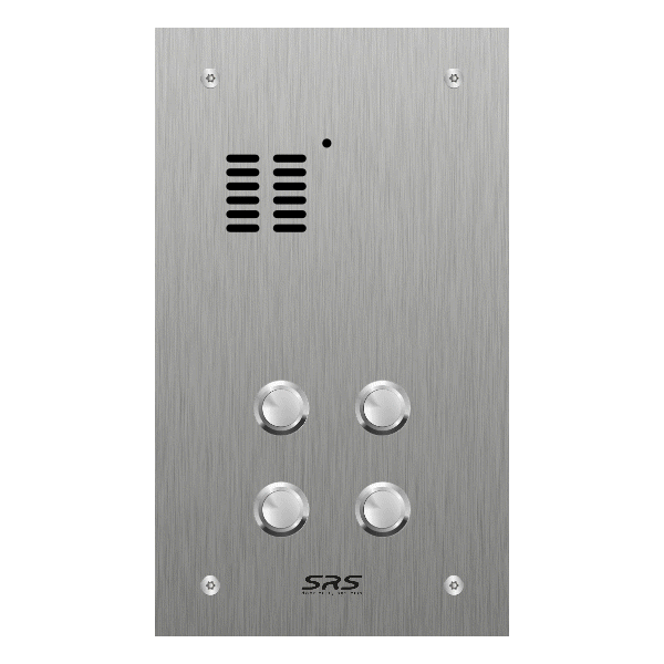 ES04A/S/F Comelit   4 way Stainless steel Flush Audio Panel 240x140