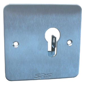 88211 Euro      Stainless steel keyswitch plate (flush)