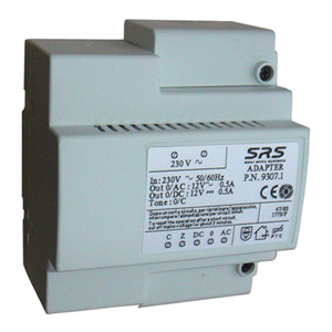 9307.1 SRS       Power supply 12v ac 0.5A ,12v dc 0.5A   DIN