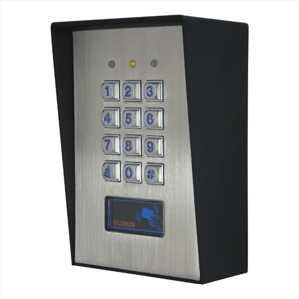 DC2882B Programmable Stainless steel keypad with proximity 1000 user
