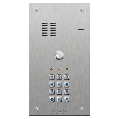 4101/05 01 button VR S Steel panel, engravable, Keypad    size A