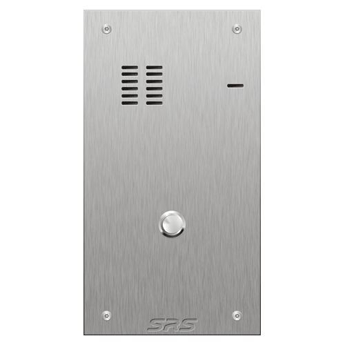 4101 01 button VR S Steel panel, engravable            size A