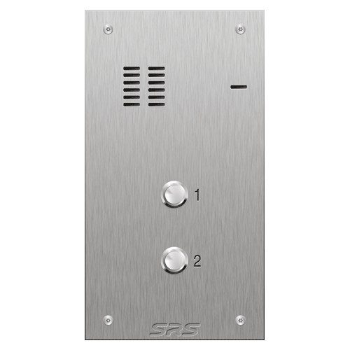 4102 02 button VR S Steel panel, engravable            size A
