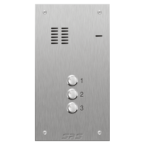 4103 03 button VR S Steel panel, engravable            size A