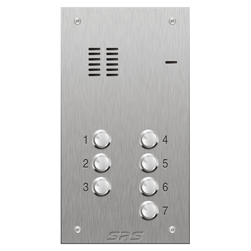 4107 07 button VR S Steel panel, engravable            size A