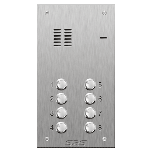 4108 08 button VR S Steel panel, engravable            size A