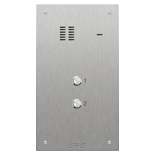 4302 02 button VR S Steel panel, engravable            size D