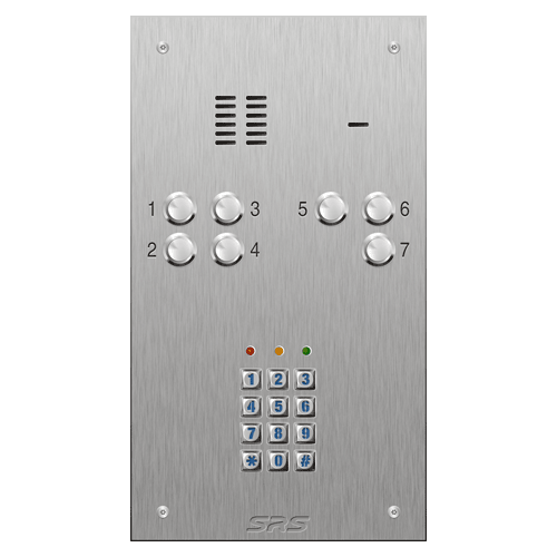4307/05 07 button VR S Steel panel, engravable, Keypad    size D