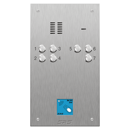 4307/08 07 button VR S Steel panel, engravable, prox.     size D