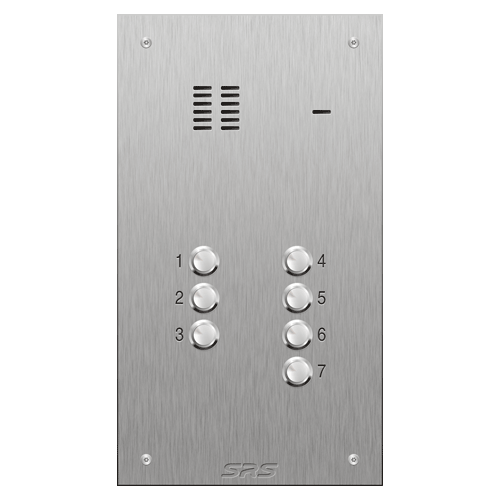 4307 07 button VR S Steel panel, engravable            size D