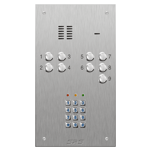 4309/05 09 button VR S Steel panel, engravable, Keypad    size D