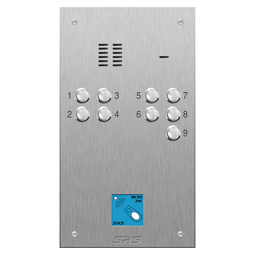 4309/08 09 button VR S Steel panel, engravable, prox.     size D