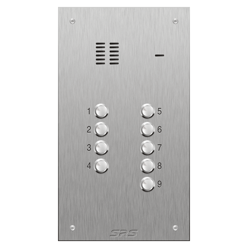 4309 09 button VR S Steel panel, engravable            size D
