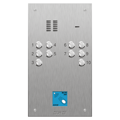 4310/08 10 button VR S Steel panel, engravable, prox.     size D