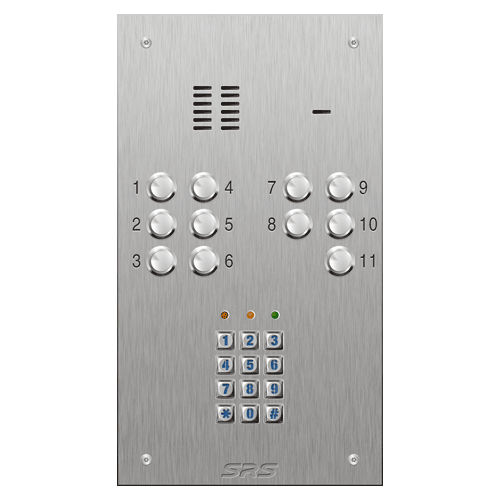 4311/05 11 button VR S Steel panel, engravable, Keypad    size D