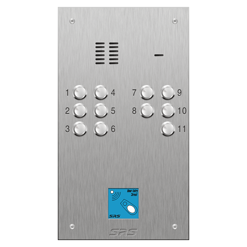4311/08 11 button VR S Steel panel, engravable, prox.     size D