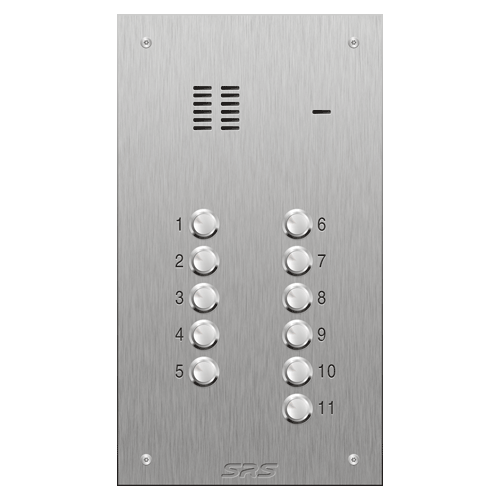 4311 11 button VR S Steel panel, engravable            size D